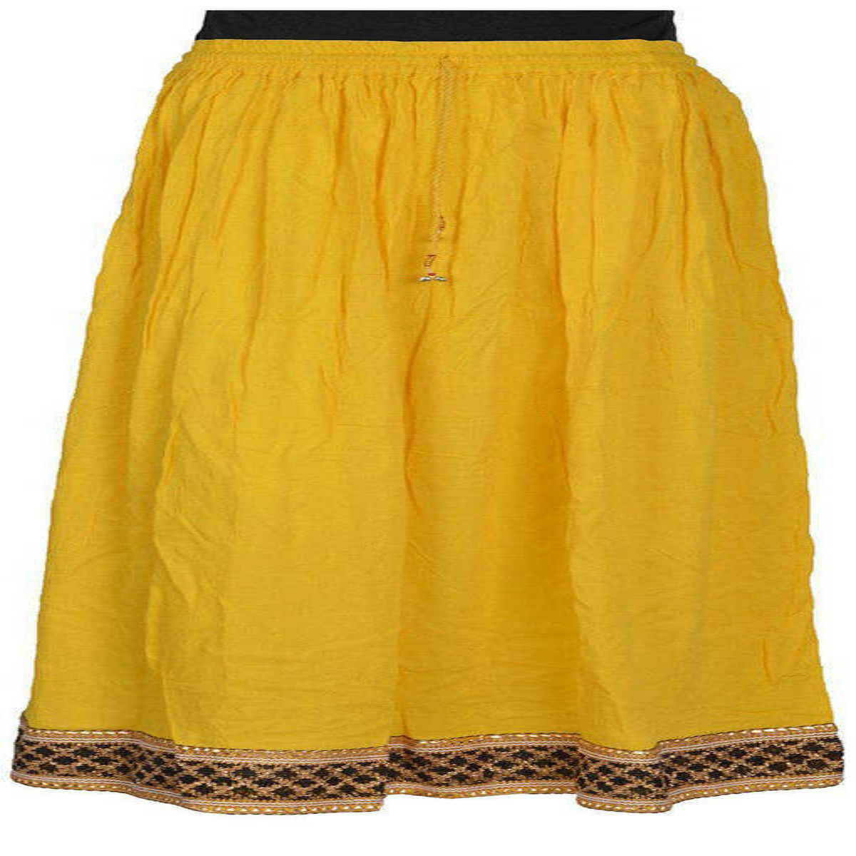 Traditional Regular Fit Full Length Cotton Skirt