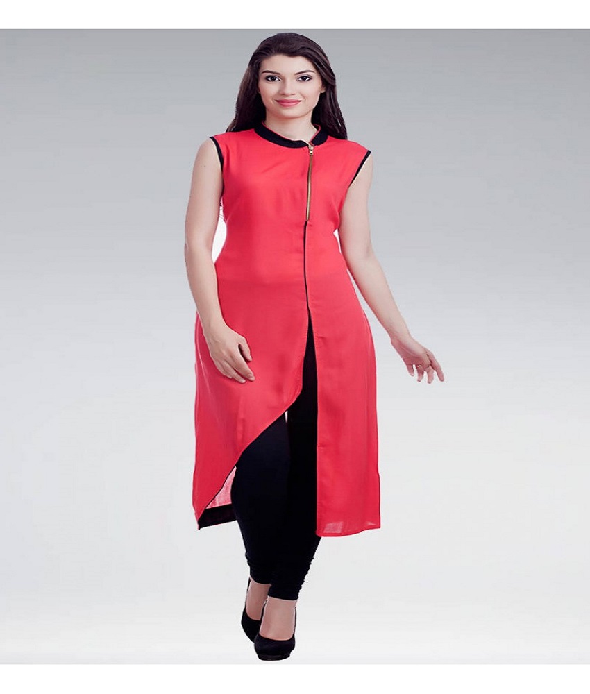Cotton Straight Plain Kurti 
