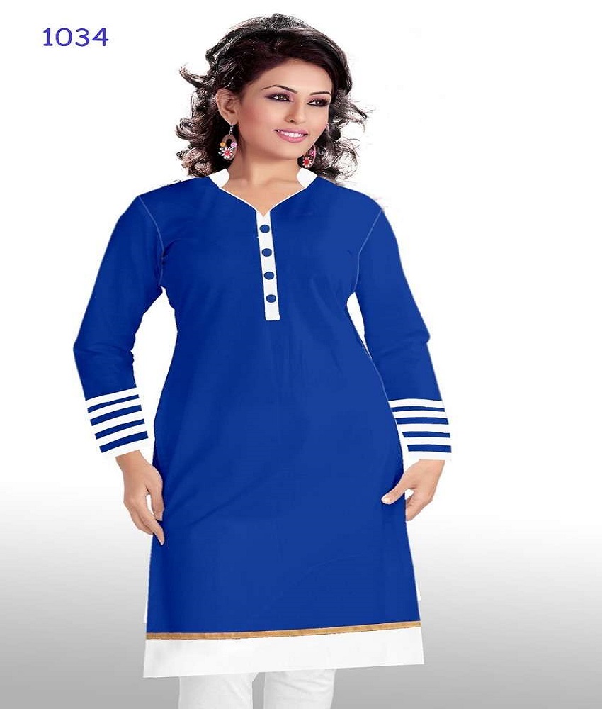 Cotton Straight Plain Kurti