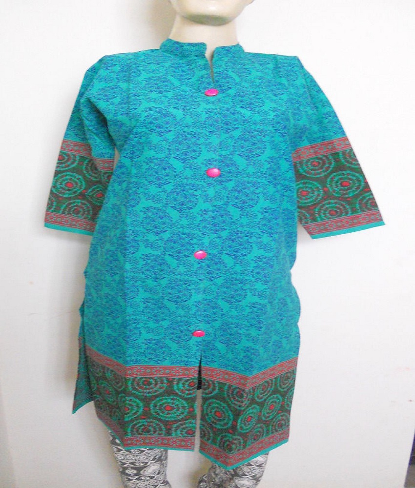 Cotton 40-40 Front Slit Kurti