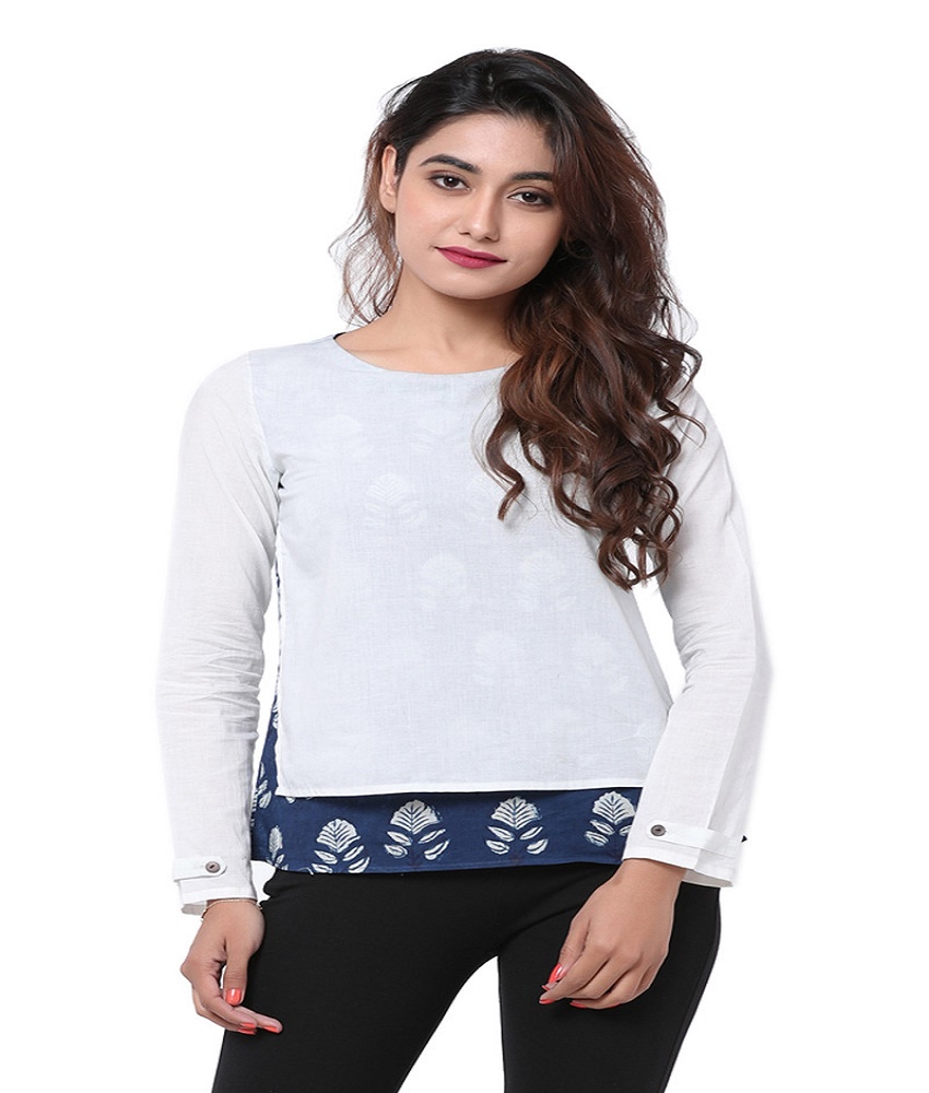 Cotton Straight Bagru Printed Top